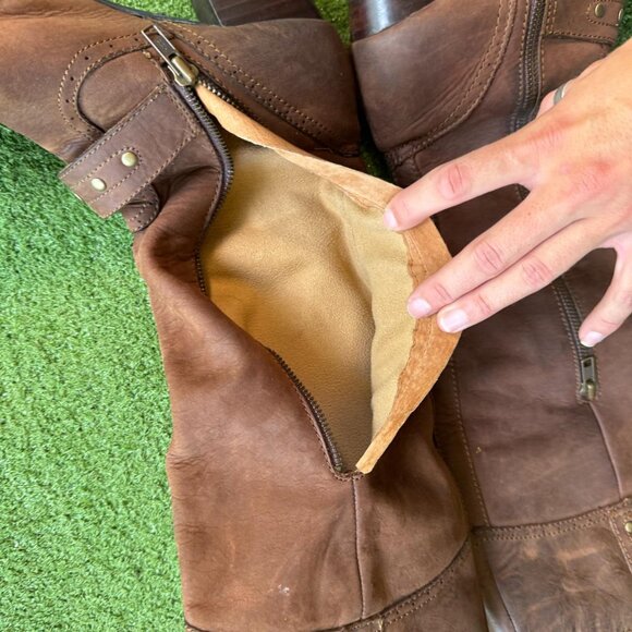 Rustic Rider Born Leather Boots - Picture 3 of 5